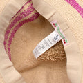 Bonpoint Pink Stripe Paper Straw Hat