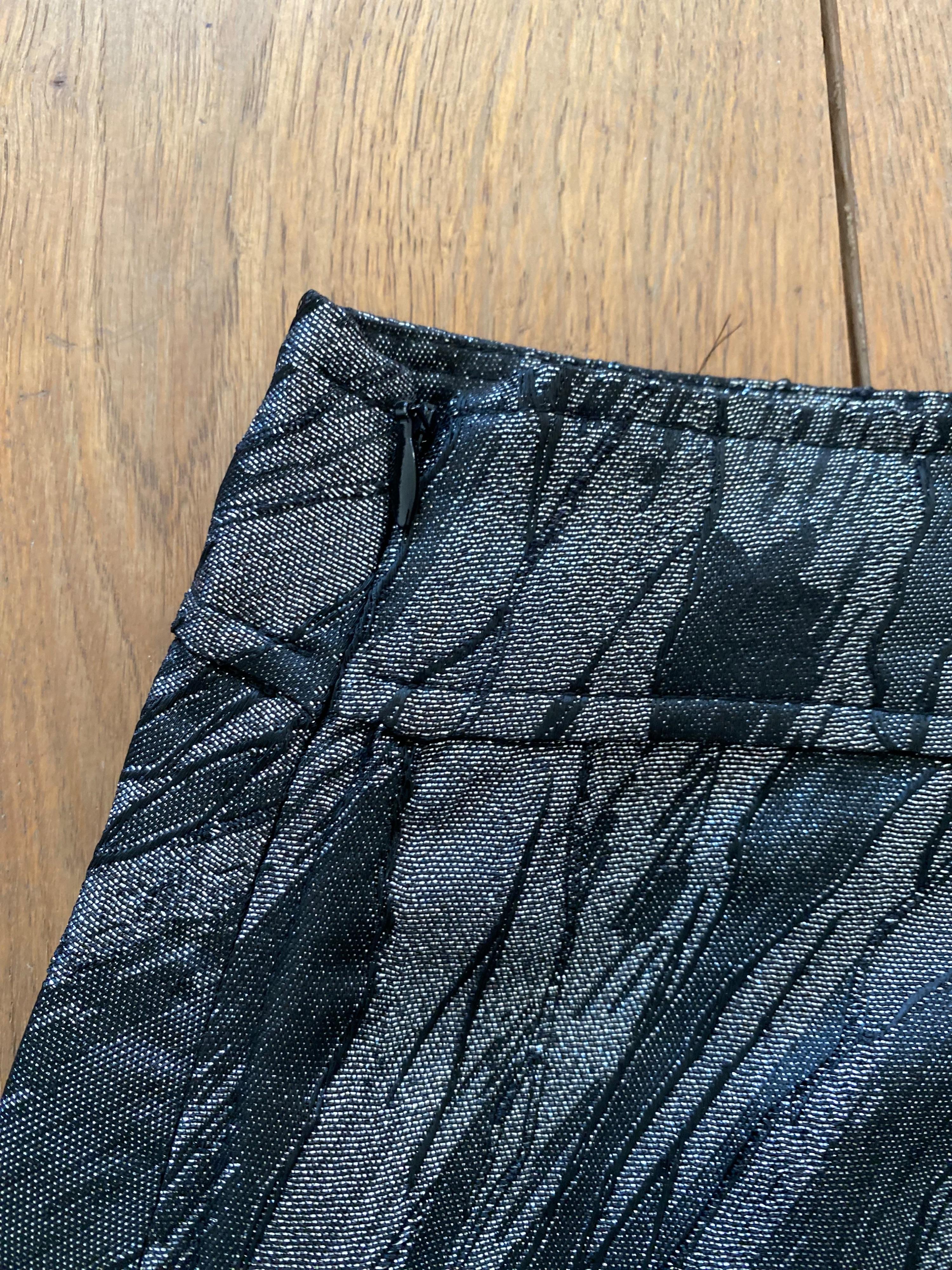 Ganni Metalic Printed Mini Skirt