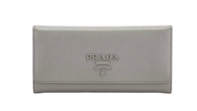 Grey Saffiano Continental Purse/Wallet
