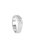 0.47ct Tension Set Diamond White Gold Ring - Size 59