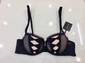 Chantal Thomass Couture Black Bow Pad Bra & Brief Set