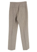Fendi Brown Houndstooth Wool Trousers