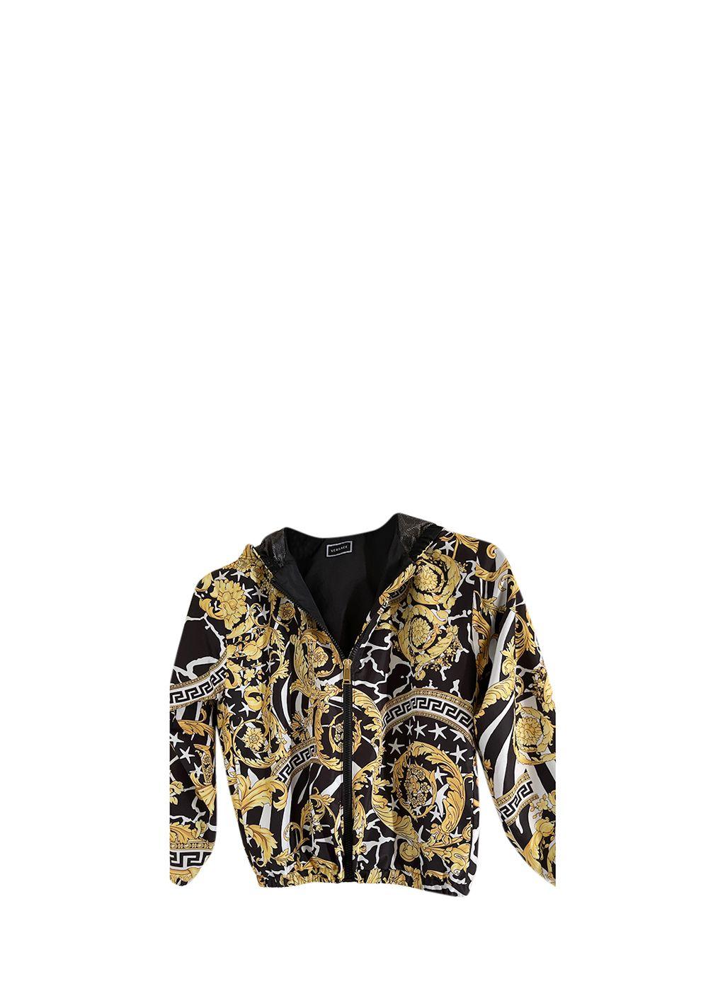 Baroque Print Hooded Jacket