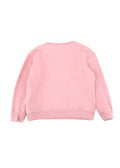 Pink Cotton Embellished Sweatshirt