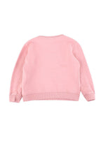 Pink Cotton Embellished Sweatshirt