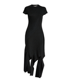 Stella McCartney Lurex Rib Knit Midi Dress