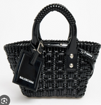 Balenciaga Black High Shine Mini Tote