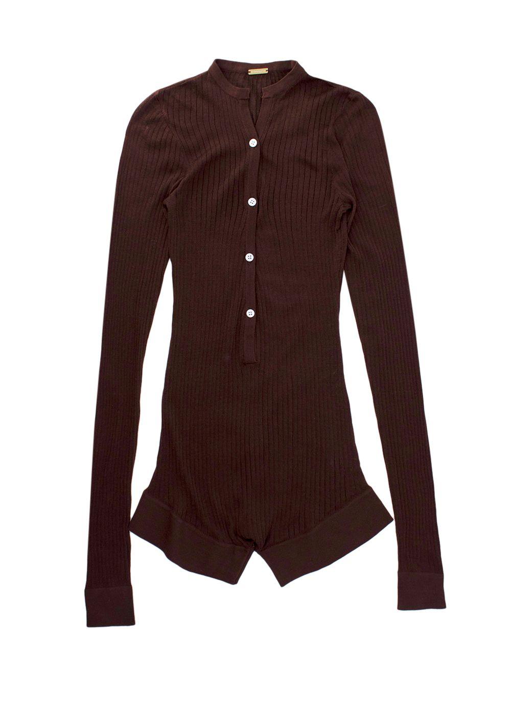 Dodo Bar Or Chocolate Brown Sheer Lubi Romper
