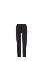 Navy Tailored Trousers with Red Side Stripe