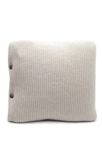Brunello Cuccinelli Stone Cashmere-Blend Knitted Cushion, 40x40cm