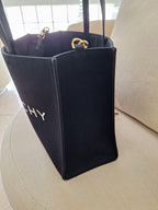 Givenchy Black Medium Canvas Shopper Tote Bag