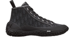 Dior Black Oblique Jacquard High Top Sneakers