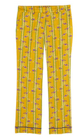 Paul & Joe yellow floral print cropped pants