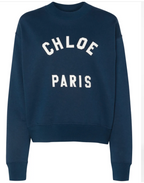 Chloe Blue Cotton Sweatshirt