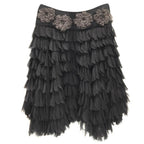 Eric Way Couture Silk Feathers Skirt