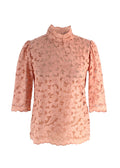 Stella McCartney Salmon Pink Broidere Anglais Blouse