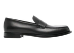 The Row Black Leather 20mm Novus loafers