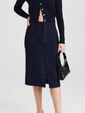 Vince Brushed Recycled Wool-Blend Pencil Skirt