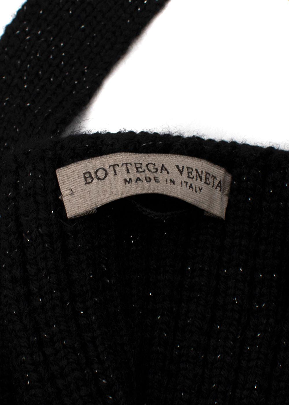 Bottega Veneta Black Sparkle Knitted Vest