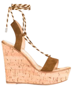 Gianvito Rossi Lace Up Platform Wedges