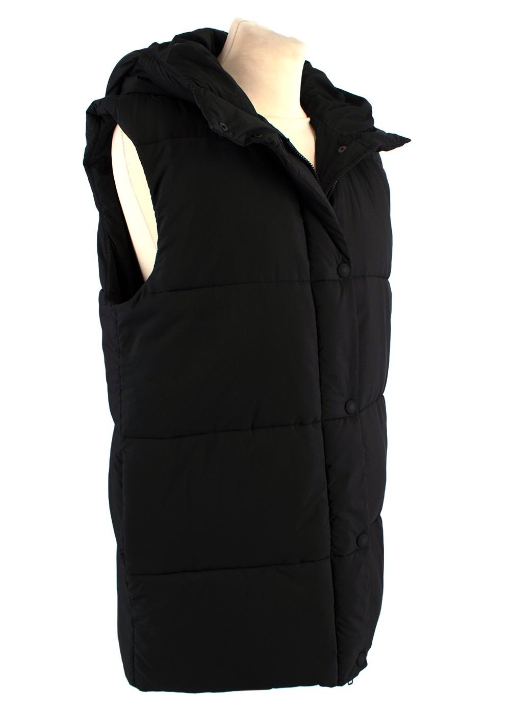 Black Down Hooded Gilet