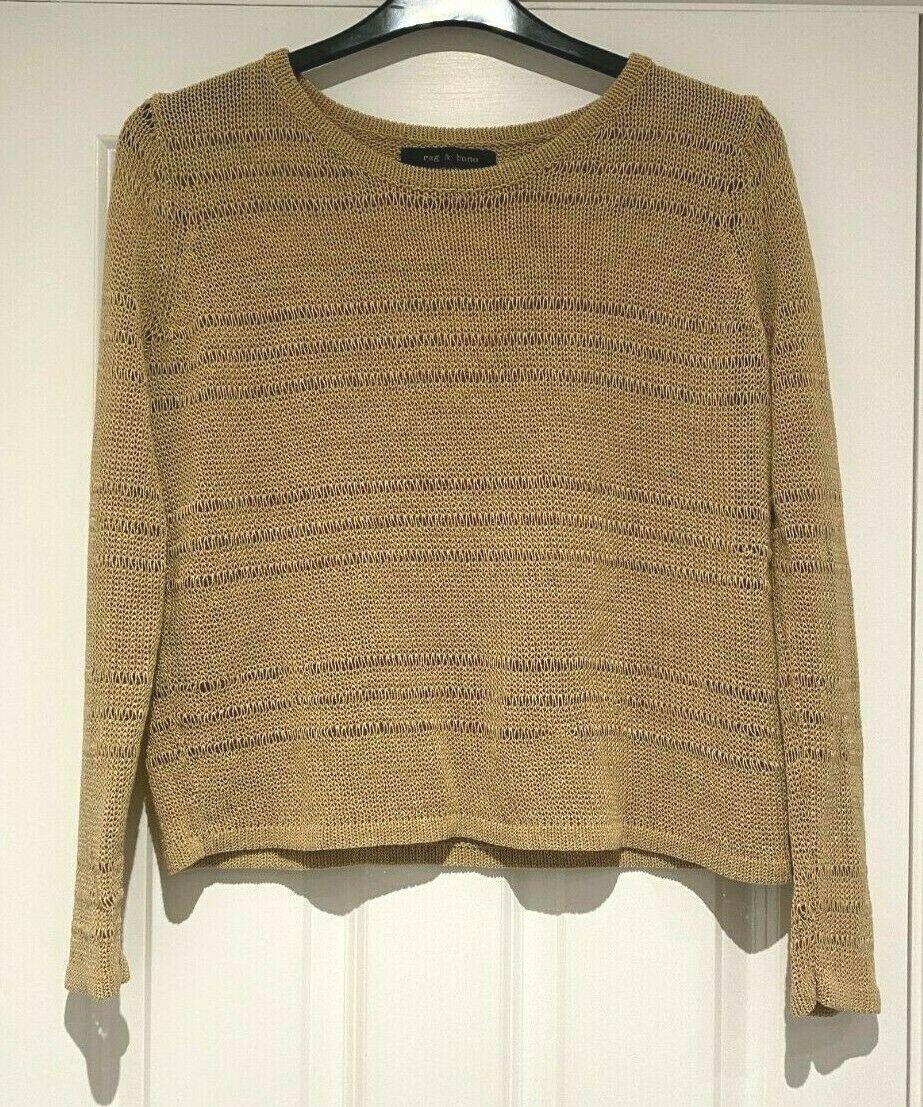 Golden Embroidered Knit Top