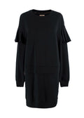 Burberry Black Ruffled Layered Sweatshirt Dress