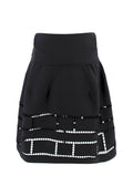 Marni Black Cut-out High Waist Skirt