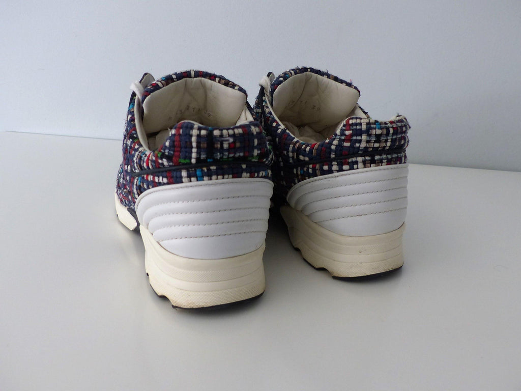 Multicoloured Woven Tweed Sneakers