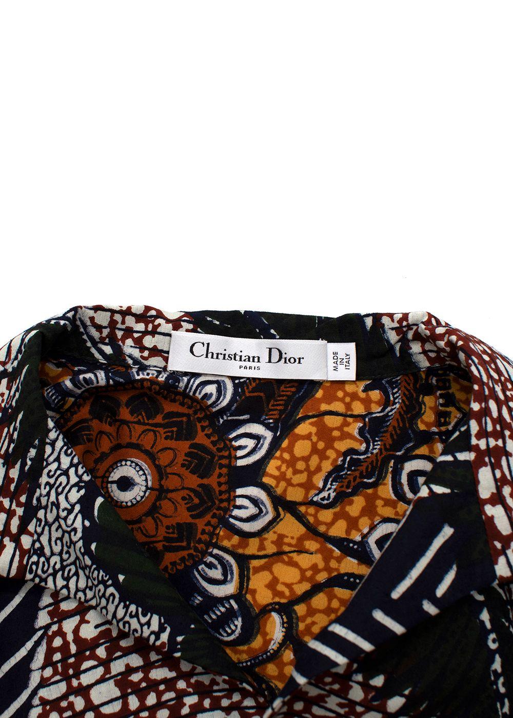 Dior Yellow Aztec Shirt