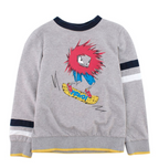 Fendi Kids 5Y Grey Monster Sweatshirt