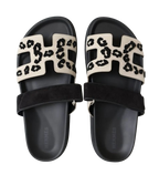 Hermes Leopard Print Chypre Sandals