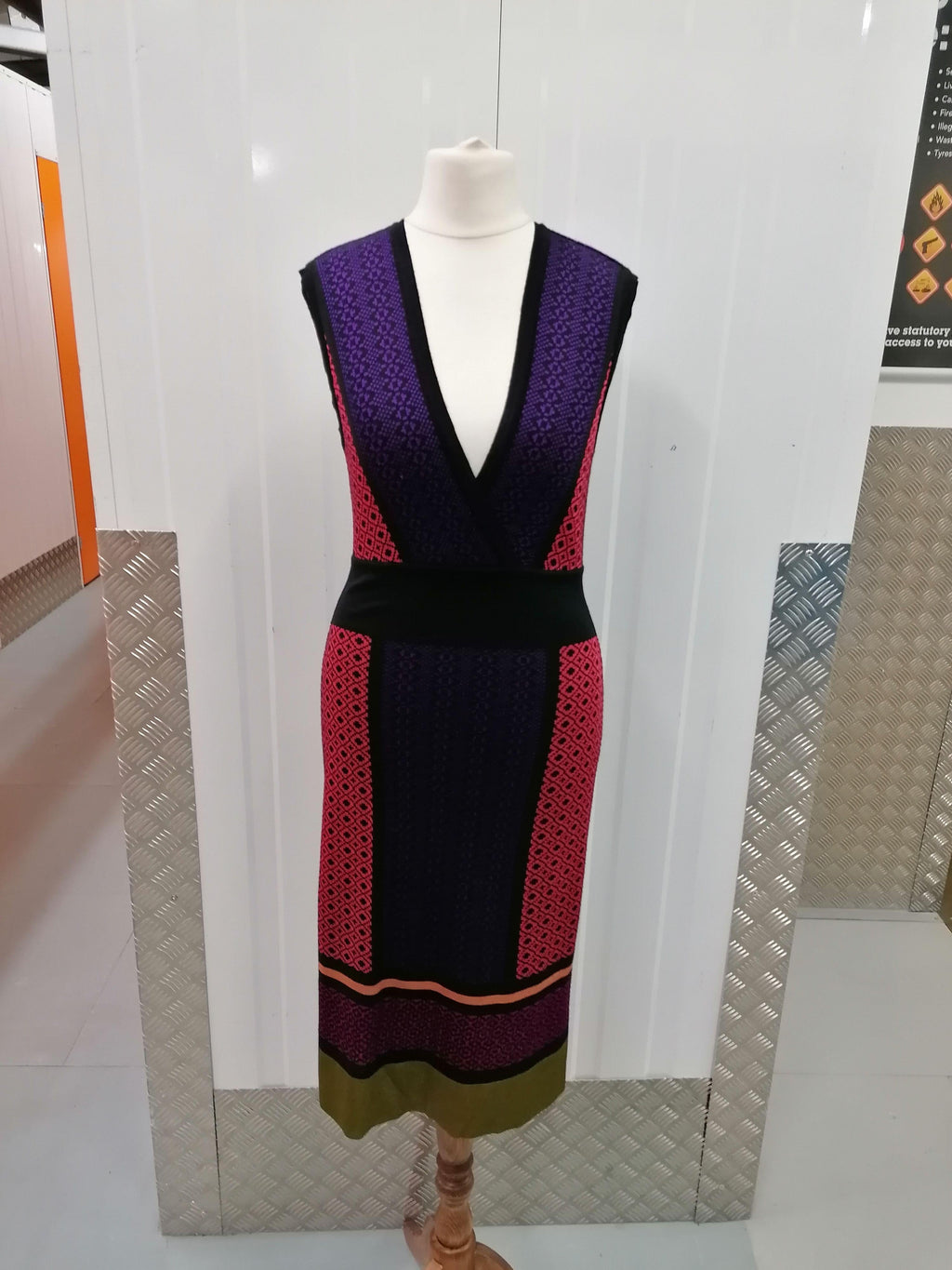 Wool Blend Knitted Sleeveless Dress