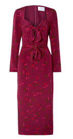 Red Long Sleeve Zaza Dress