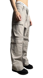 Rick Owens Current Twill Pearl Double Cargo Pants