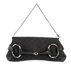Gucci Vintage Black Horsebit Wallet on Chain