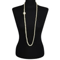 Chanel Faux Pearl Long String Necklace