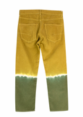 Dior Green and Yellow Tie Dye Corduroy Trousers
