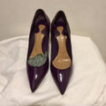 Chloe Croc Embossed Patent Leather Pumps