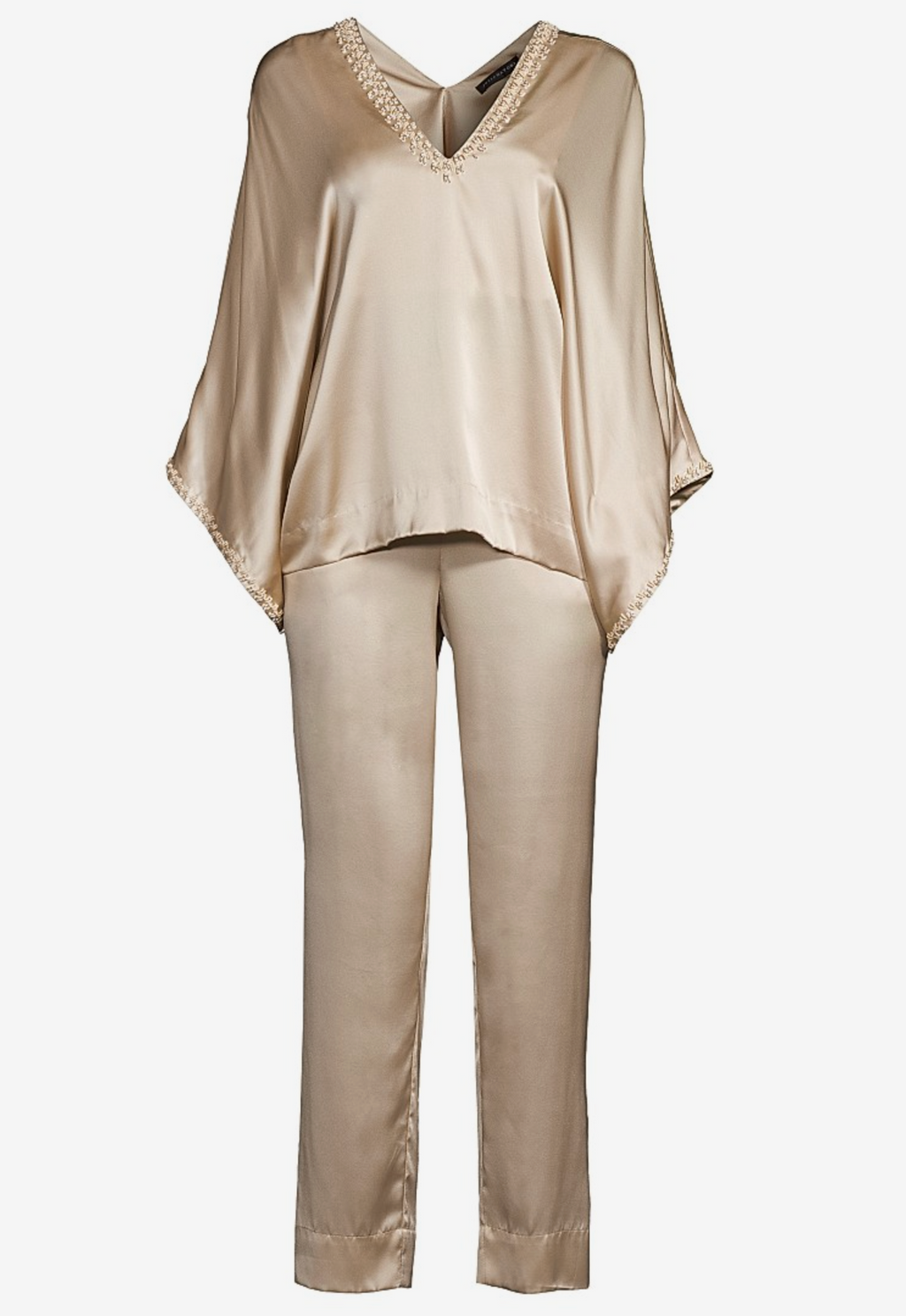Natori Key Essentials Silk Two-Piece Pajama Set