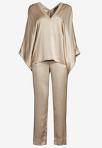 Natori Key Essentials Silk Two-Piece Pajama Set