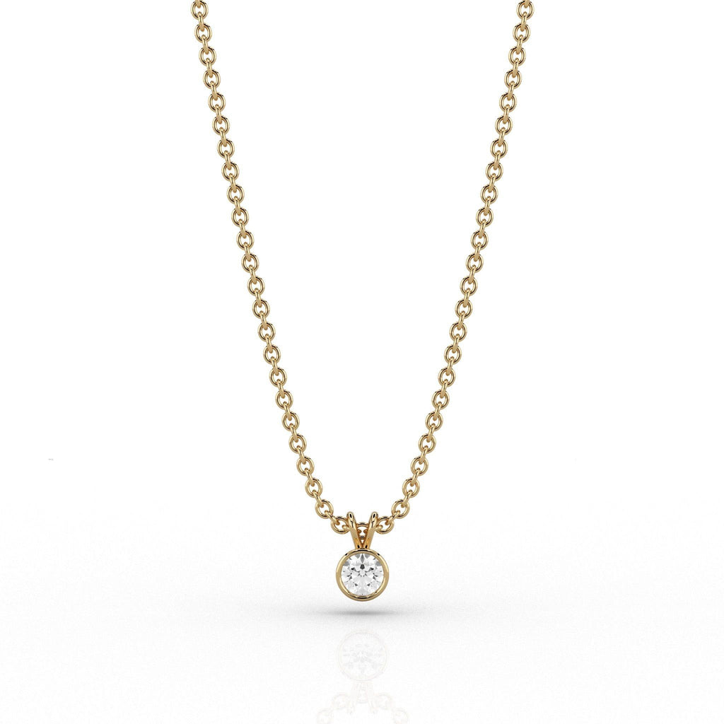 Skydiamond Rae 0.1ct Pendant in 9ct Yellow Gold