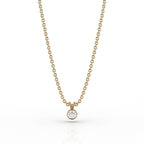 Skydiamond Rae 0.1ct Pendant in 9ct Yellow Gold