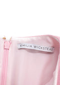 Emilia Wickstead Pink Long Sleeve Midi Dress