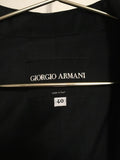 Black silk longline tuxedo jacket