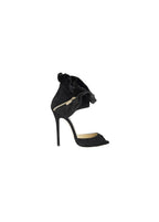 Jimmy Choo Black Katarina Ruffled Sandals