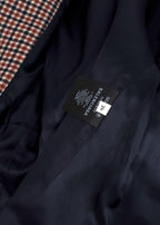 Balenciaga Plaid Single Breasted Wool Blazer