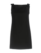 DSQUARED2 silk bow-embellished short jersey dress