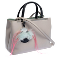 Pink leather Monster Mini 2Jours bag