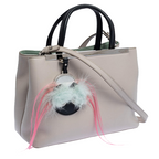 Pink leather Monster Mini 2Jours bag
